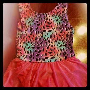 Dance leotard with attached skirt